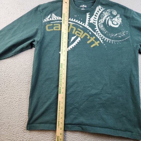 Carhartt Mechanic Gears Shirt Mens Large Crew Neck Long Sleeve Graphic Outdoors - Picture 4 of 10